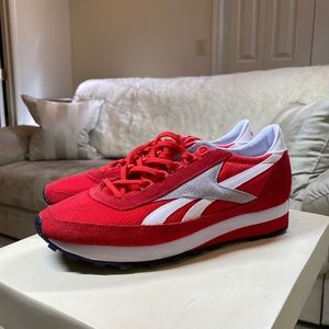 Reebok Red and White Sneaker